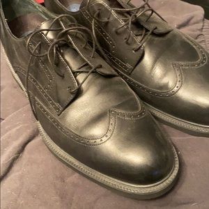Rockport wingtip black size 12 well kept shoes